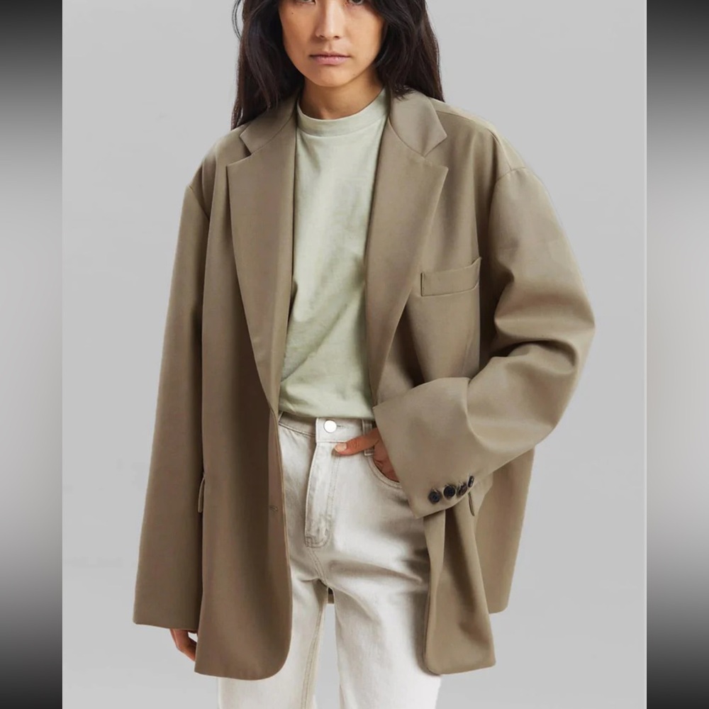 The Frankie Shop Frankie Oversized Boyfriend Blazer